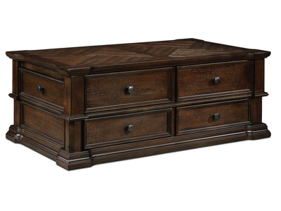 Roman 48" Lift-Top Coffee Table - Walnut