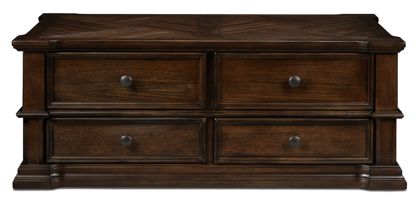 Roman 48" Lift-Top Coffee Table - Walnut