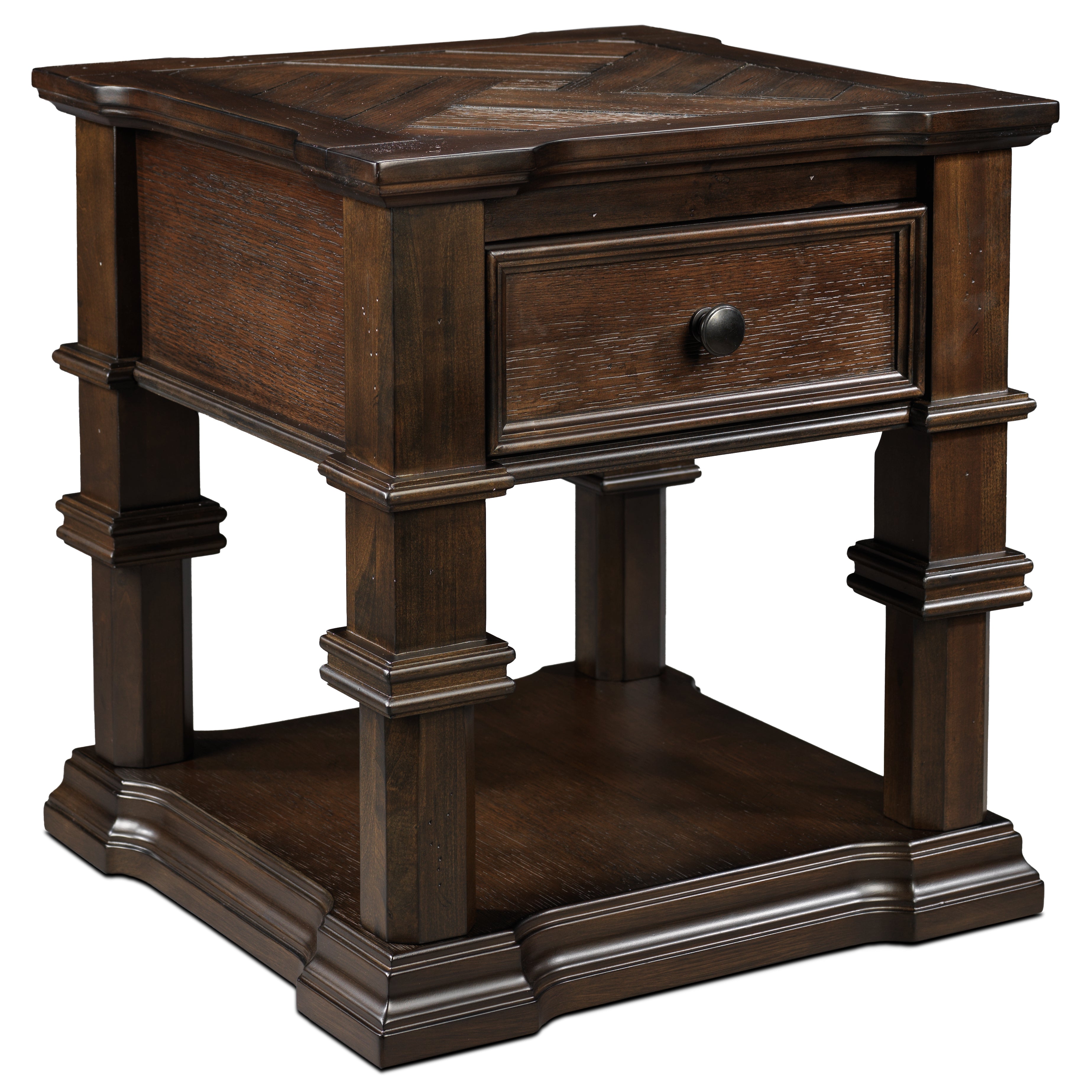 Roman 24" End Table - Walnut