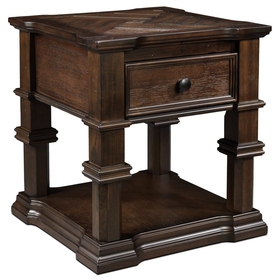 Roman 24" End Table - Walnut