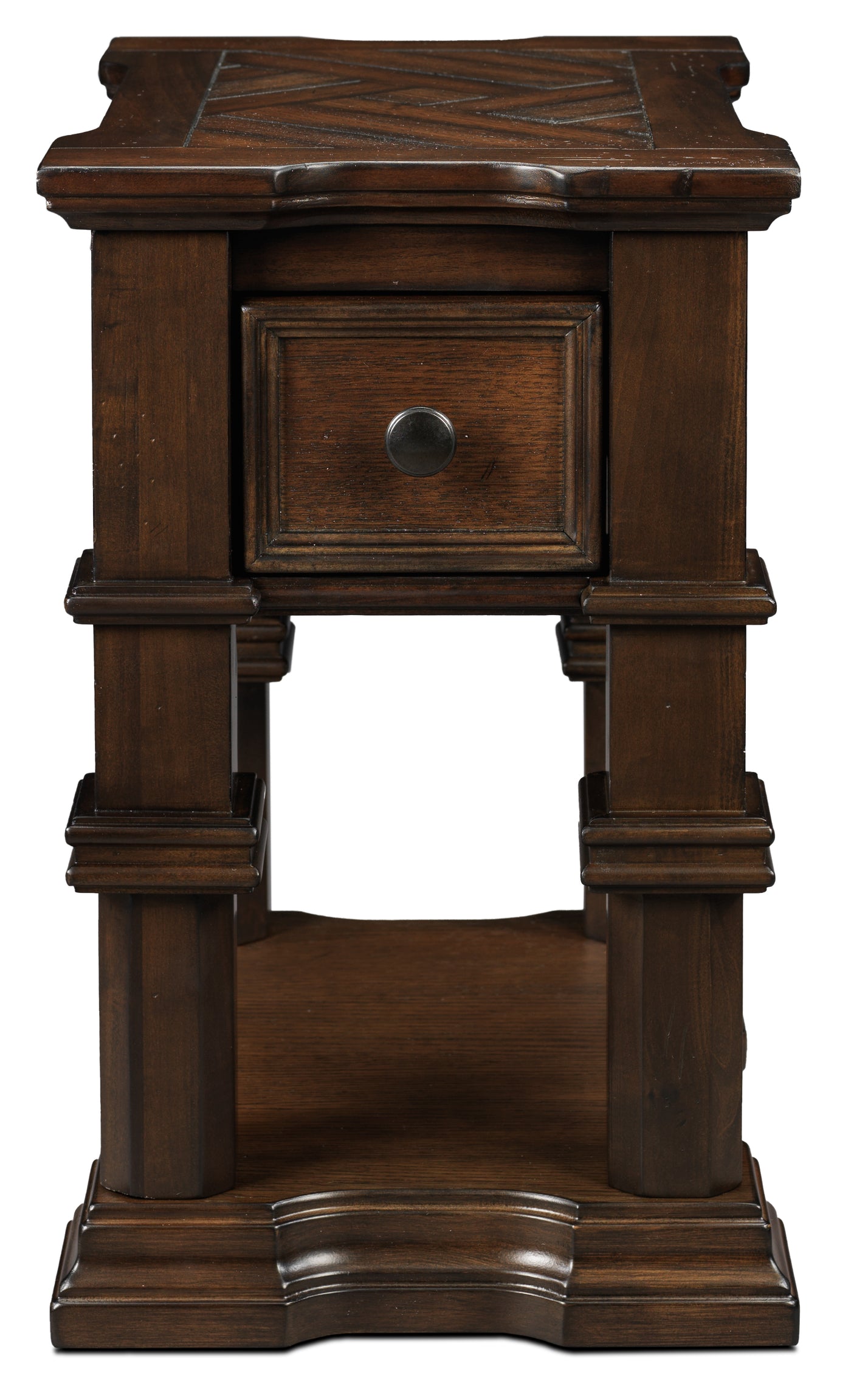 Roman Chairside Table - Walnut