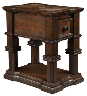 Roman Chairside Table - Walnut