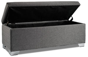 Amelio Ottoman - Dark Grey