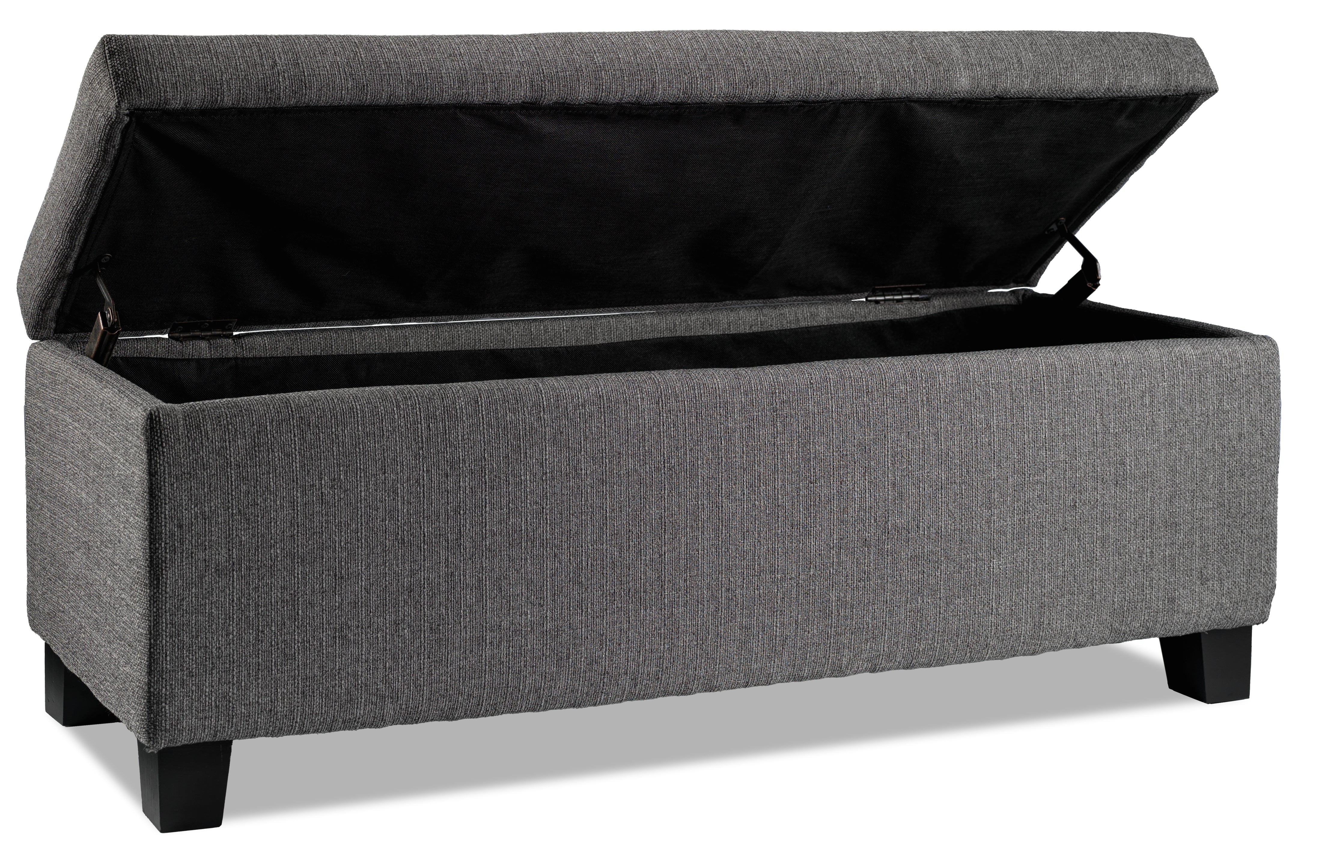 Amelio Ottoman - Dark Grey