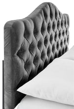 Lexa Full Headboard - Dark Grey