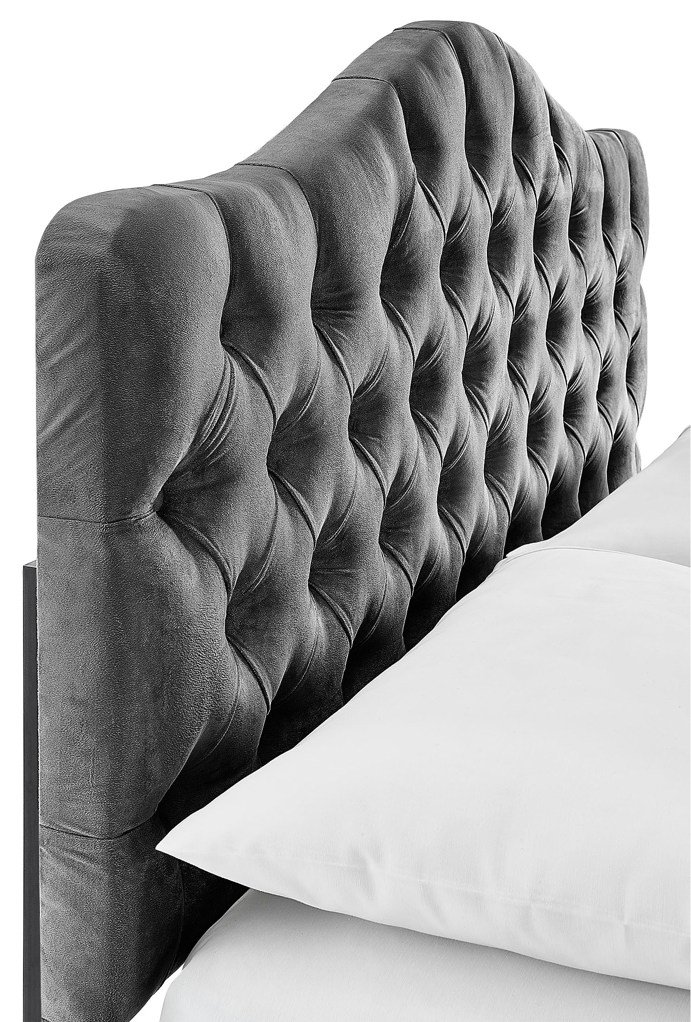 Lexa King Headboard - Dark Grey