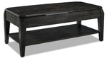 Lennox 47" Lift-Top Coffee Table - Dark Grey
