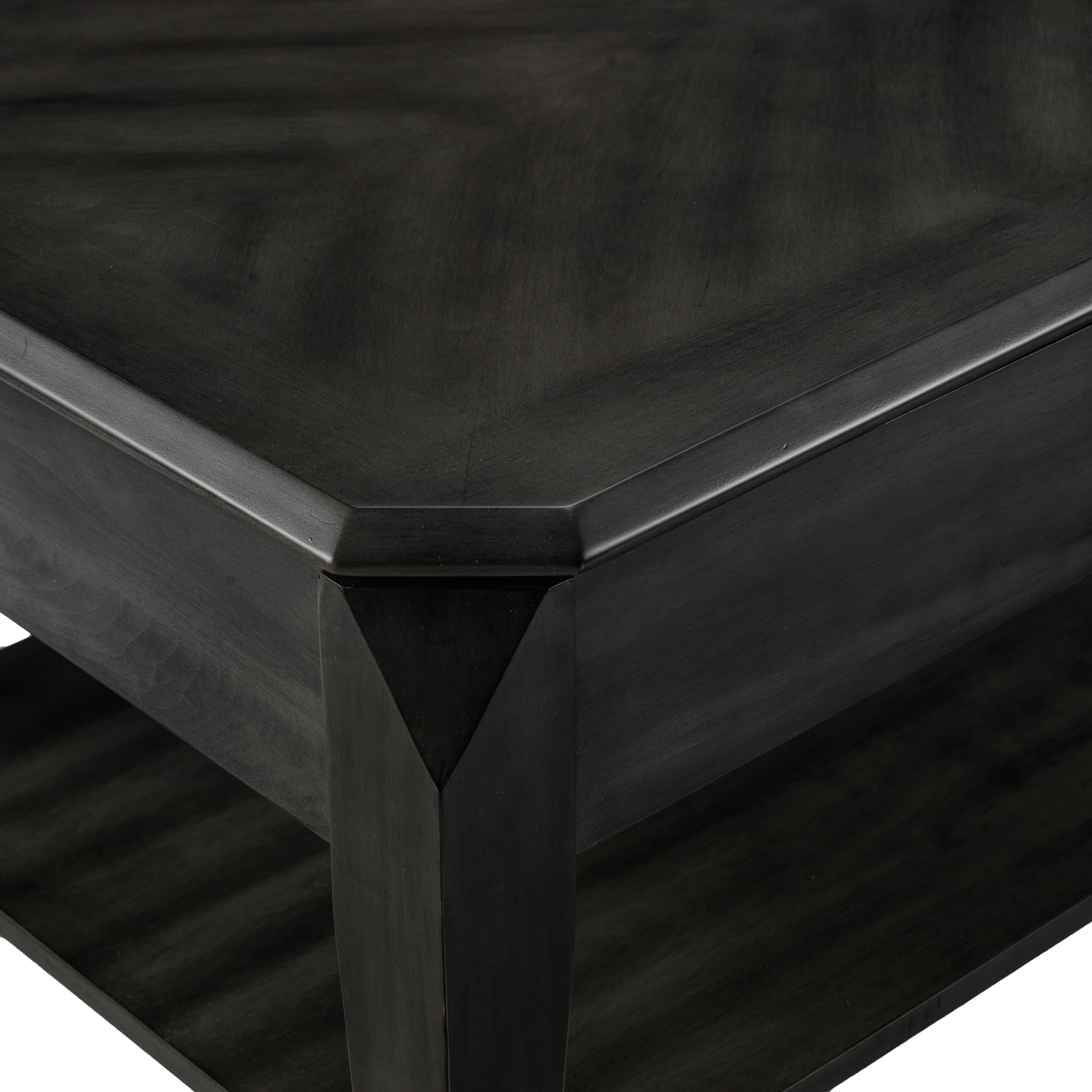 Lennox 47" Lift-Top Coffee Table - Dark Grey