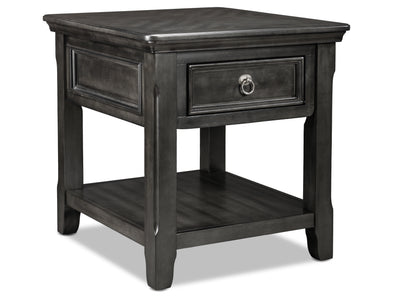 Turner End Table - Grey