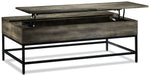 Asher 48" Lift-Top Coffee Table - Grey