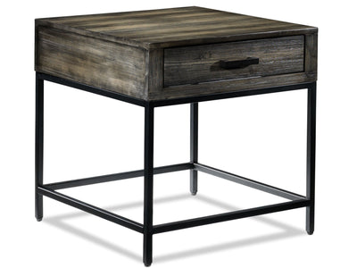 Asher End Table - Grey