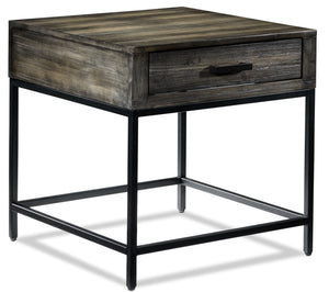 Asher End Table - Grey