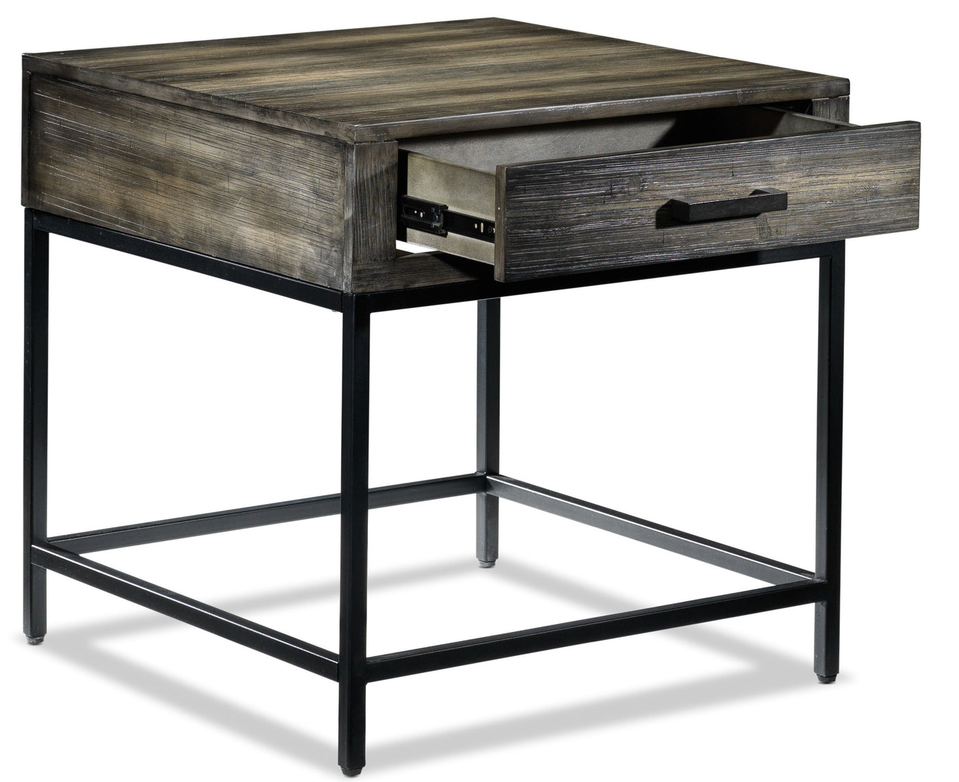 Asher End Table - Grey