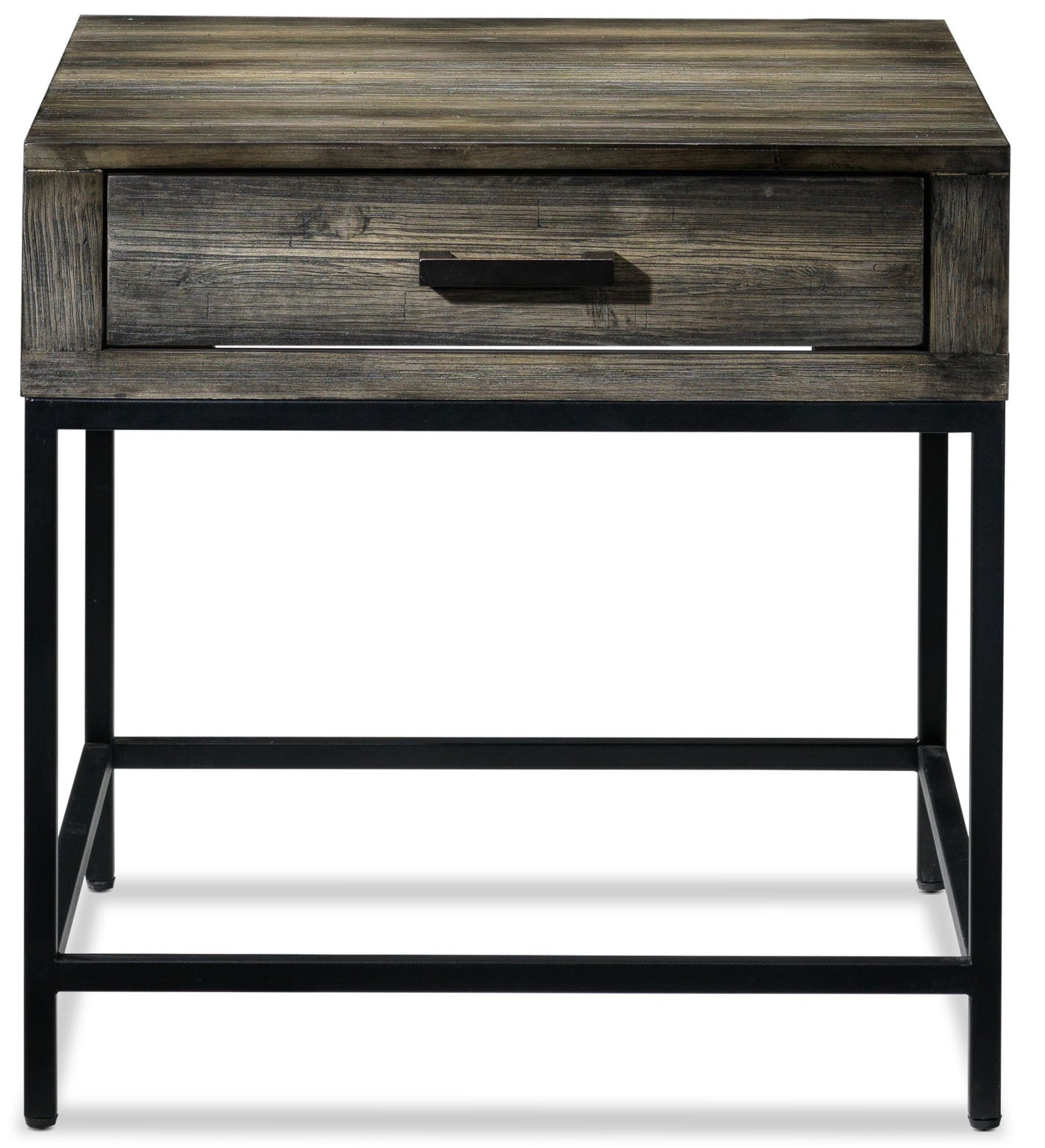 Asher End Table - Grey