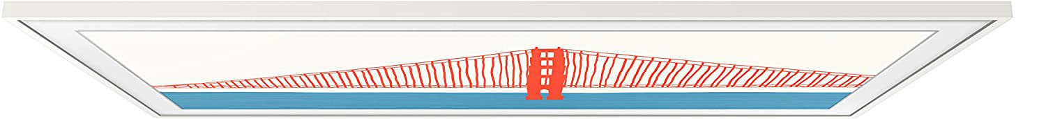 Samsung Modern White 43" Customizable Frame for 2021 The Frame TV - VG-SCFA43WTBZA