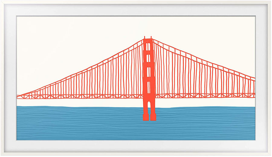 Samsung Modern White 43" Customizable Frame for 2021 The Frame TV - VG-SCFA43WTBZA