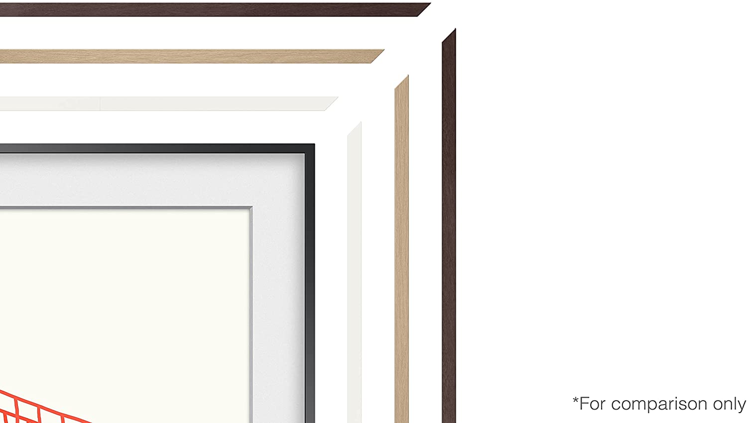 Samsung Modern Teak 55" Customizable Frame for 2021 The Frame TV - VG-SCFA55TKBZA