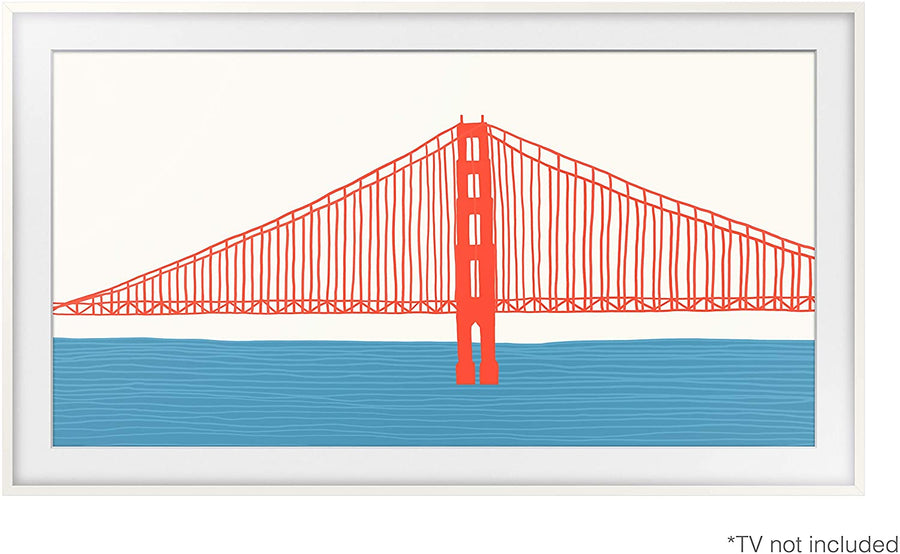 Samsung Modern White 65" Customizable Frame for 2021 The Frame TV - VG-SCFA65WTBZA
