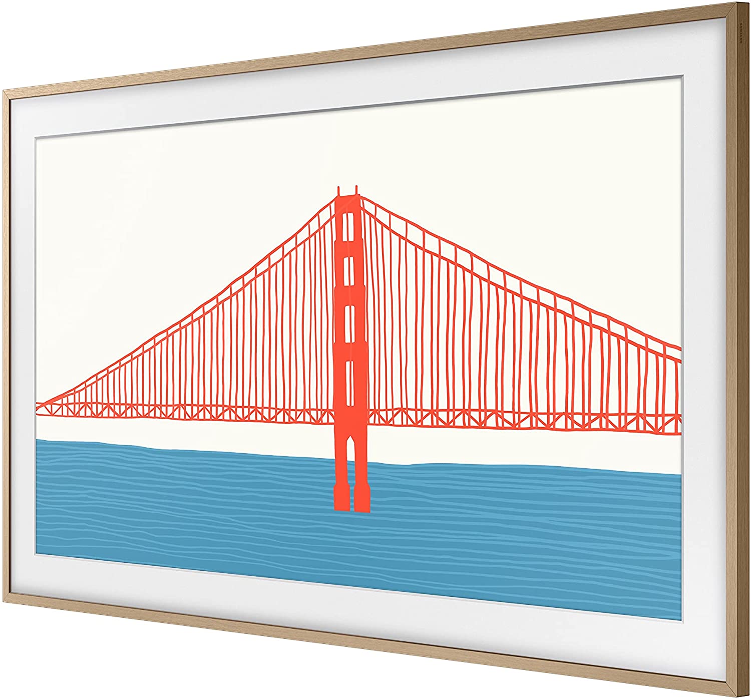 Samsung Modern Teak 65" Customizable Frame for 2021 The Frame TV - VG-SCFA65TKBZA