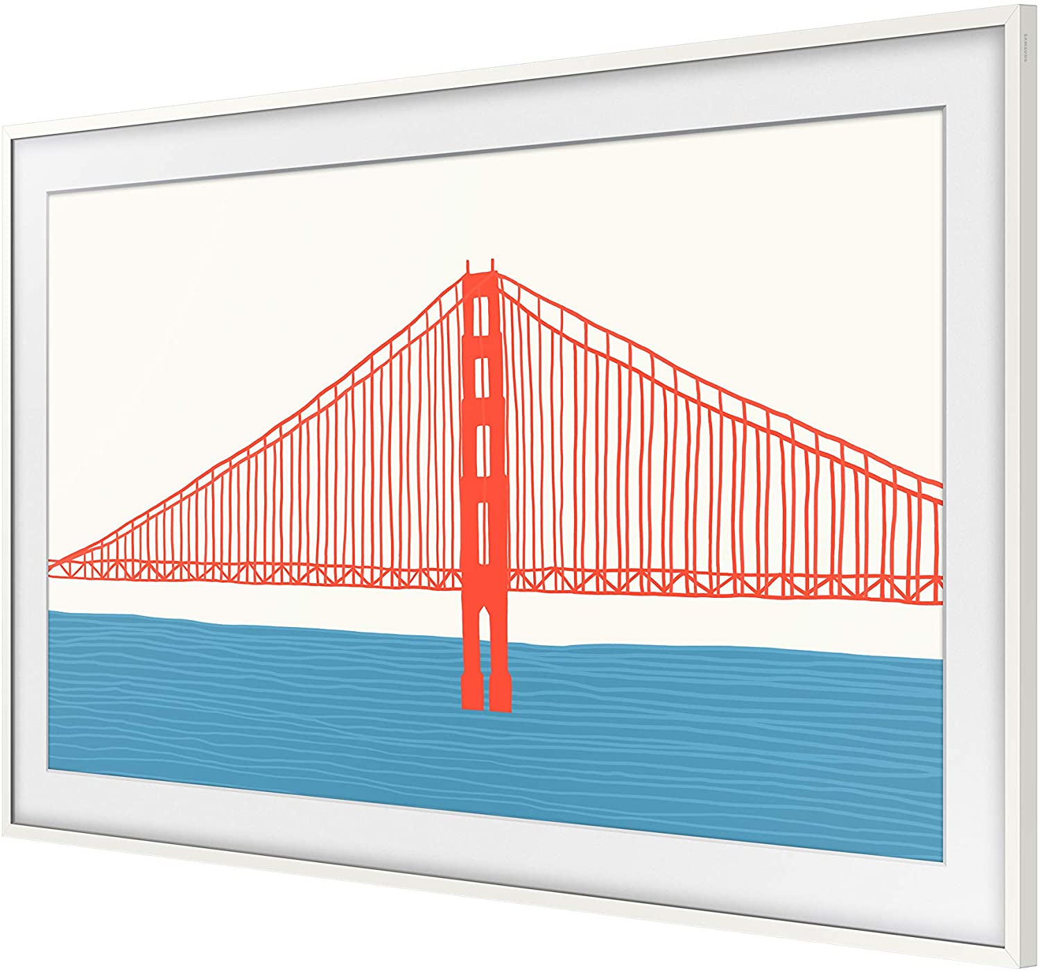 Samsung Modern White 75" Customizable Frame for 2021 The Frame TV - VG-SCFA75WTBZA