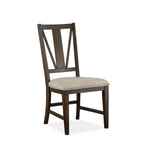 Westley Falls Dining Side Chair with Upholstered Seat - Brown