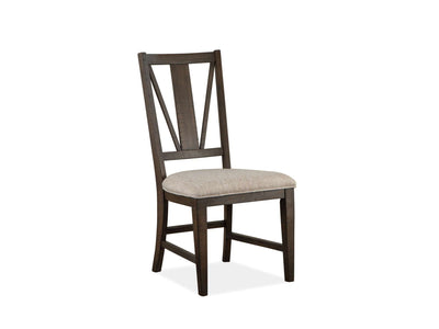 Westley Falls Dining Side Chair with Upholstered Seat - Brown