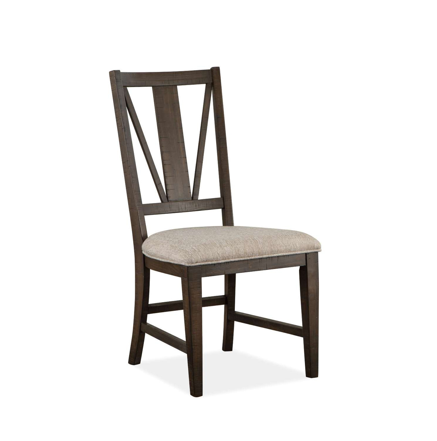 Westley Falls Dining Side Chair with Upholstered Seat - Brown