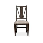 Westley Falls Dining Side Chair with Upholstered Seat - Brown