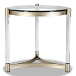 Silas End Table - Platinum