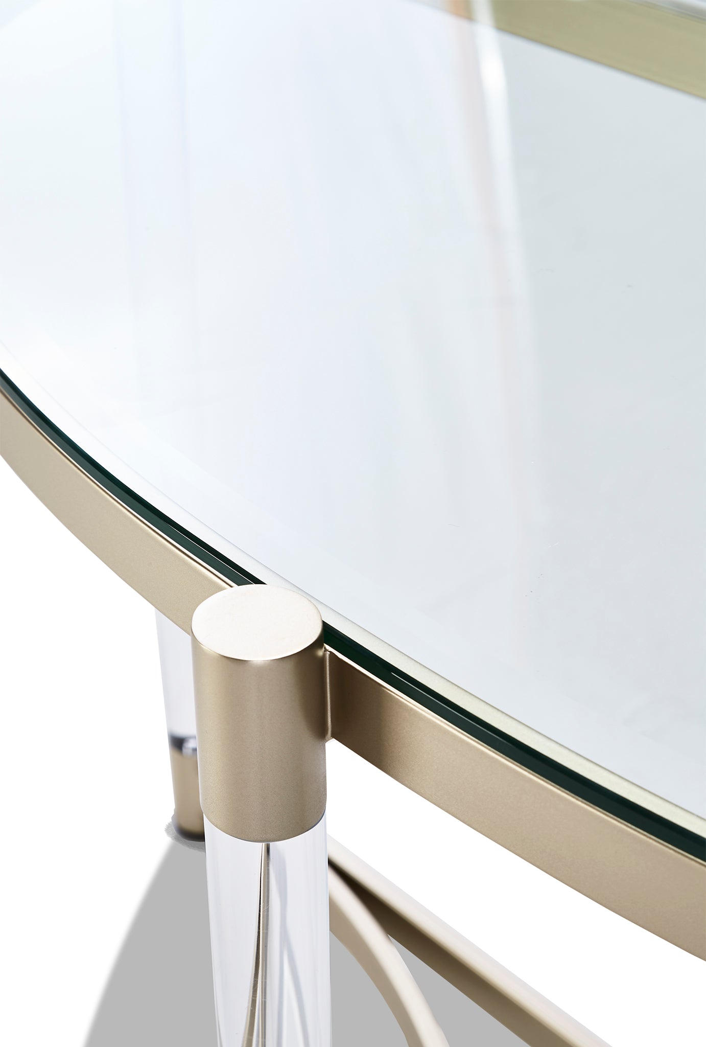 Silas Sofa Table - Platinum