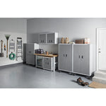 Ready-to-assemble Mobile Storage Cabinet - Gray Slate Storage Solution