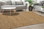 Jute 5'3" X 7'7" Braided Rug - Beige  Area Rug