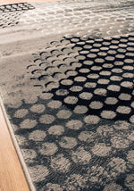 Paladin 7'10" X 10'6" Ink Pad Rug - Grey Black  Area Rug