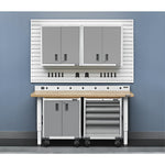 Premier Pre-assembled 30 Wall Gearbox - Gray Slate Storage Solution