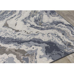 Intrepid 7'10" X 10'10" Rushing Water Rug - Blue Cream Area Rug