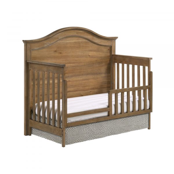 Highland Convertible Contour Crib with Toddler Guard Rail Package - Sand Dune