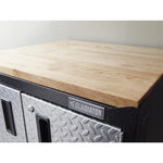 Gladiator Hammered Granite 4' Adjustable Height Hardwood Workbench - GAWB04HWEG