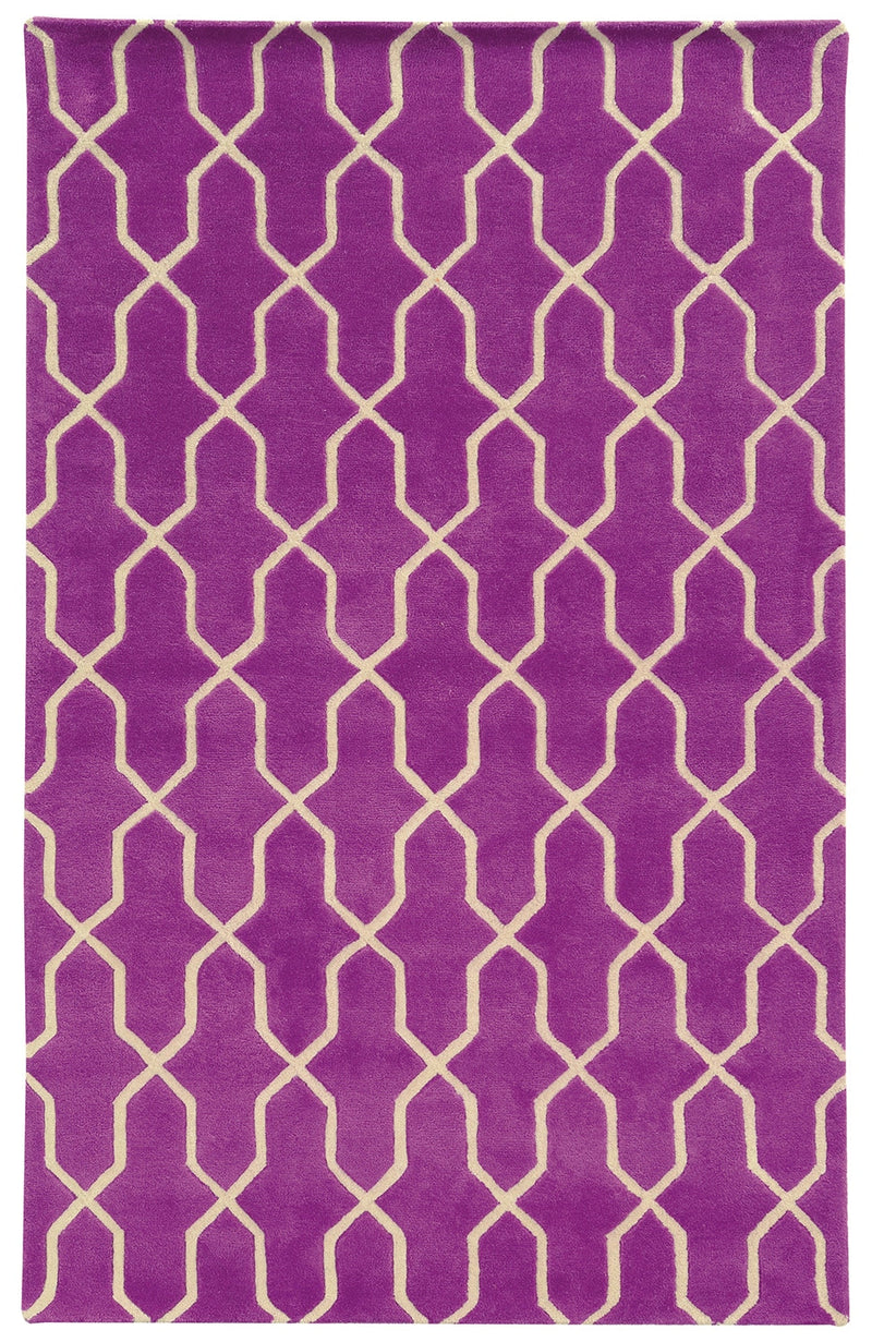 Pantone Universe Optic Geometric Orchid Area Rug (8' x 10') Leon's