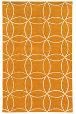 Pantone Universe Optic Geometric Sunflower Area Rug (5'X 8')