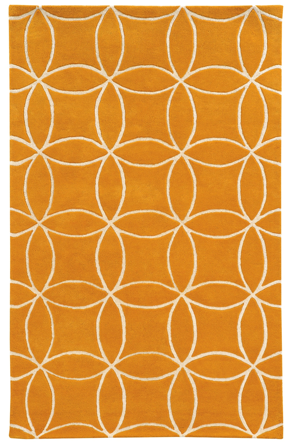 Pantone Universe Optic Geometric Sunflower Area Rug (5'X 8')