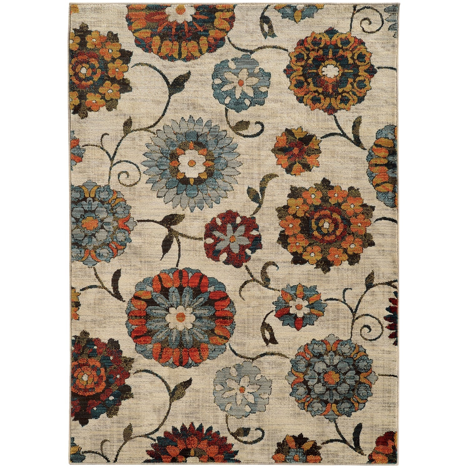 Tempe Floral Area Rug (5'3" x 7'6")
