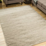 Virginia Distressed Stripe Beige Area Rug (5'3" x 7'6")