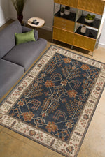 Chambery 8' x 10' Area Rug - Dark Blue Lily White