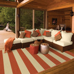 Calypso 4768B Stripe Indoor/Outdoor Area Rug (5'3" x 7'6")