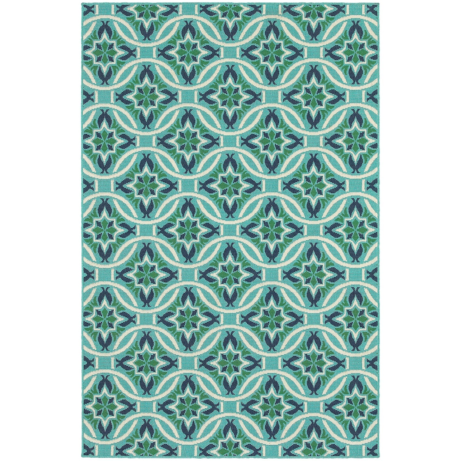 Sarasota 5868L Floral Indoor/Outdoor Area Rug (7'10" Round)