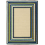 Lagoon 1003X Border Indoor/Outdoor Area Rug (5'3" x 7'6")