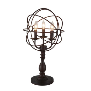 Bird Cage-Three Light Table Lamp