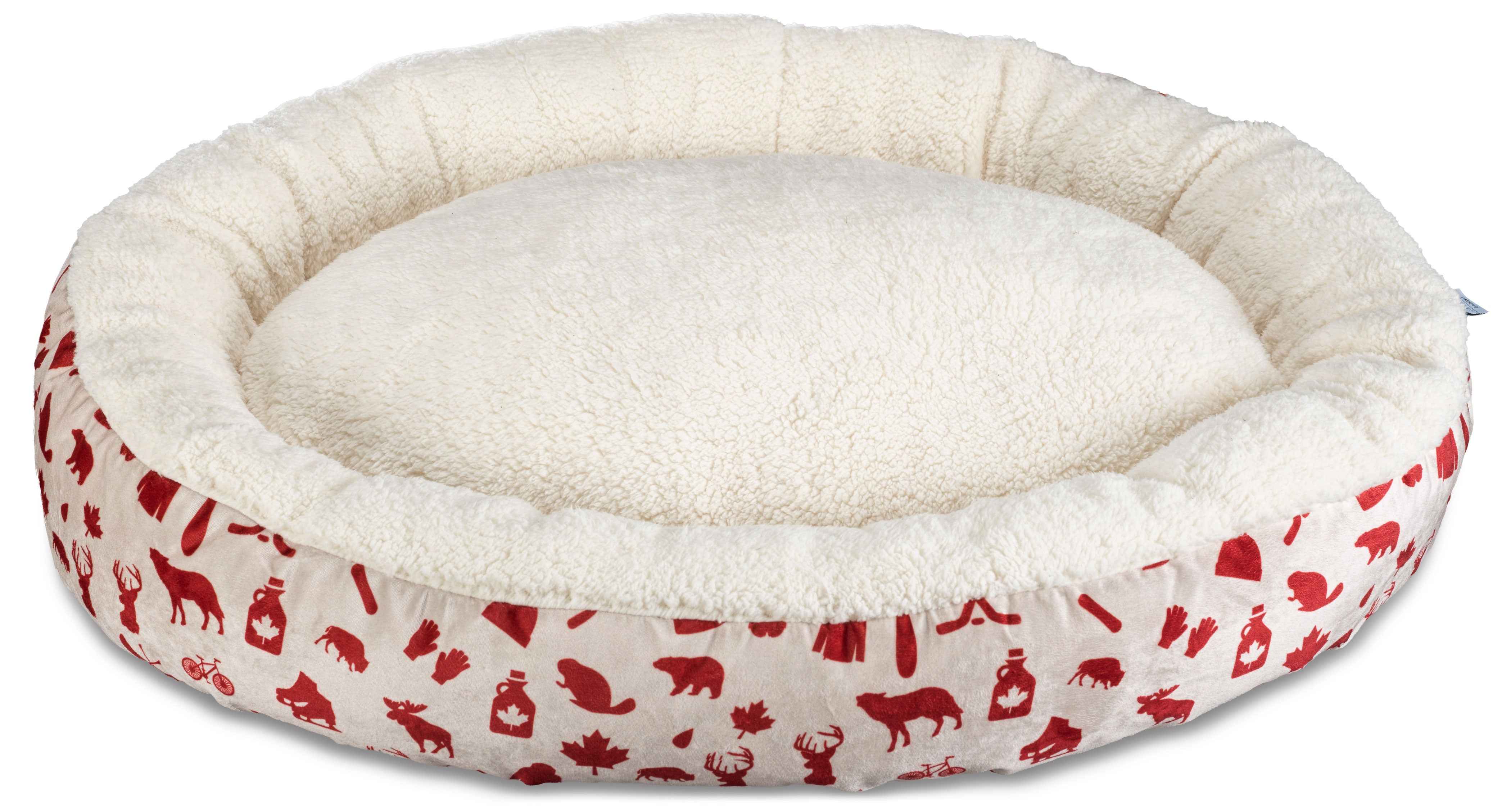 Donut Pet Bed Medium - Cottage Red