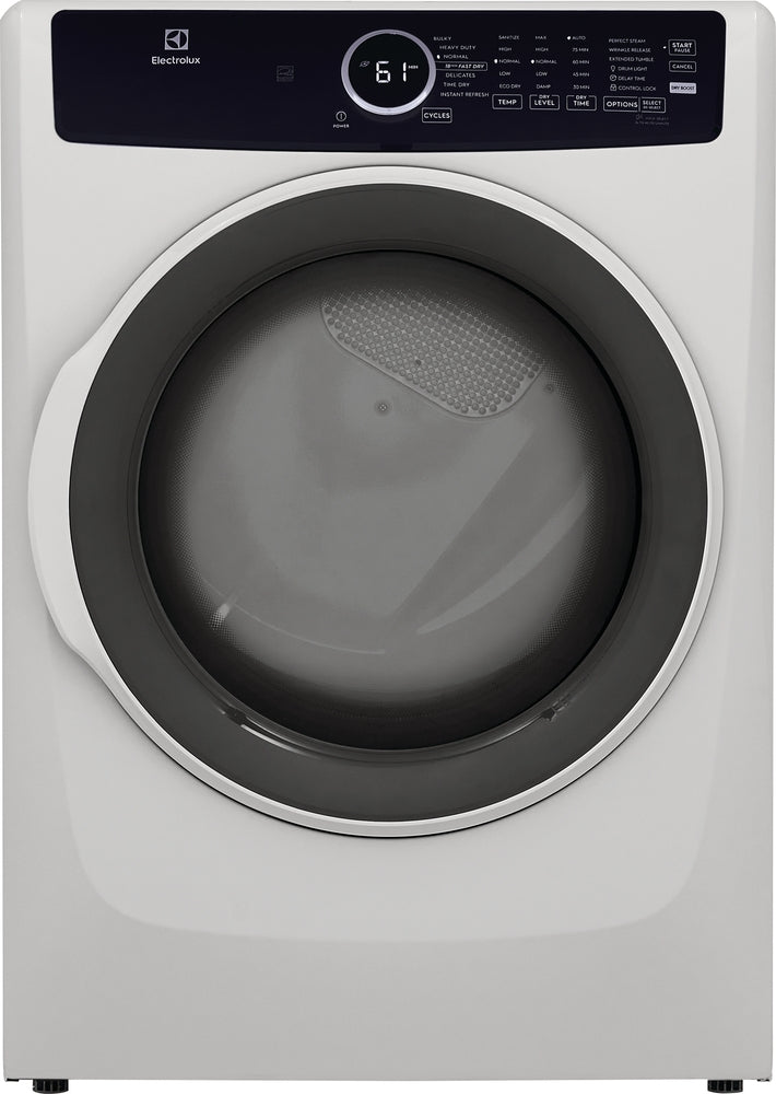 Electrolux White Front Load Steam Electric Dryer (8.0 Cu. Ft.) - ELFE743CAW
