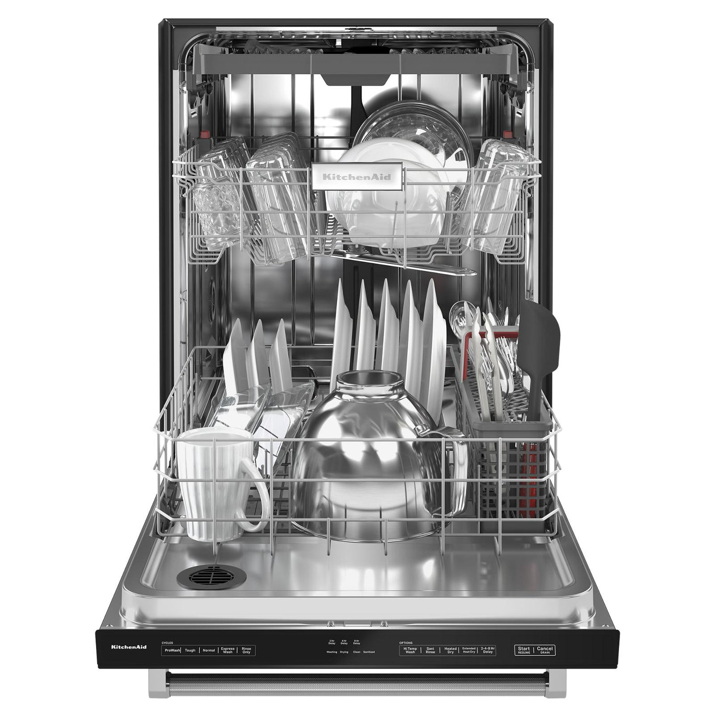 KitchenAid 24" Black Dishwasher with Third Rack (39 dBA) - KDTE204KBL